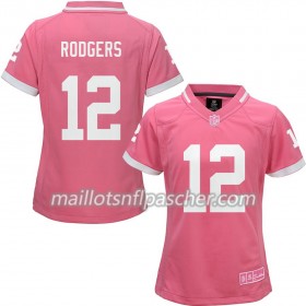 Maillot Green Bay Packers Aaron Rodgers 12 Nike Rose - Femme